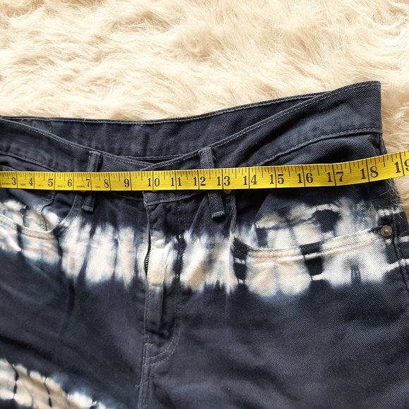 Levi's 508 Men's Navy Tie Dye Jean Shorts Size 36 - Picture 7 of 9